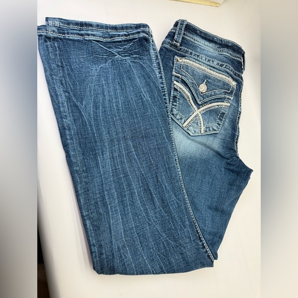 Miss Me Low-Rise Boot Jeans Women’s Size 31x29.5 M668 J3444B19S - Picture 2 of 11